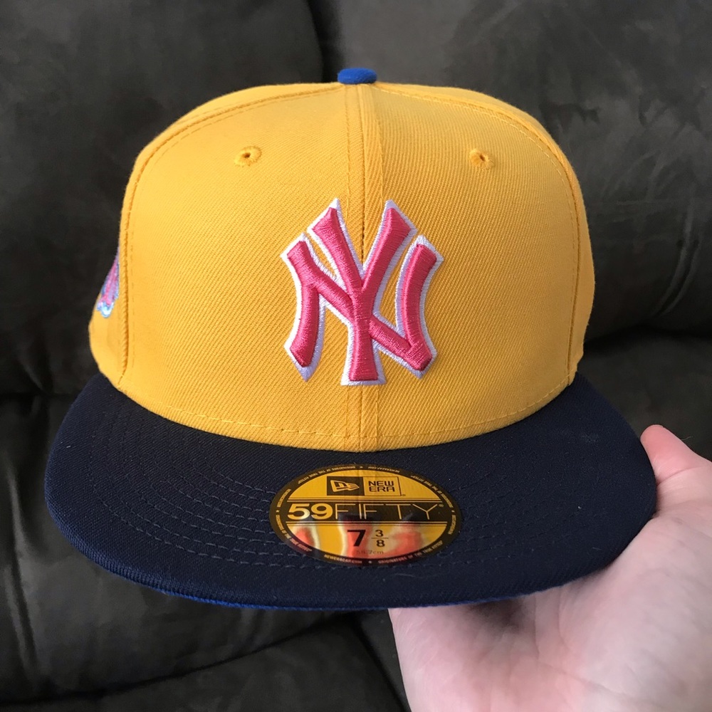 New Era New York Yankees 100th Anniversary Patch 59FIFTY Fitted Hat 7 3/8 | New